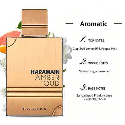 **Al Haramain Amber Oud Blue Edition EDP 60ml – Men's Eau de Parfum, Aromatic Fragrance**