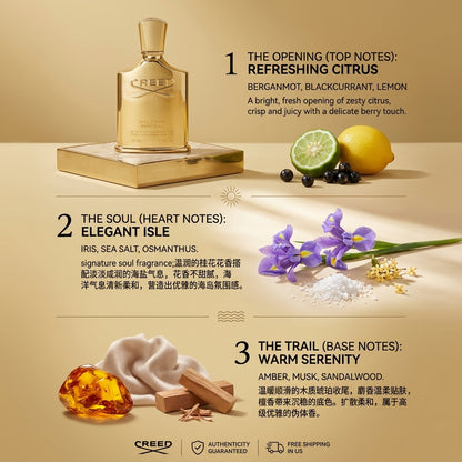 Creed Millésime Impérial 100ml / 3.4 fl oz, Fresh Citrus Ocean Woody Fragrance, Niche Luxury Perfume for Men & Women